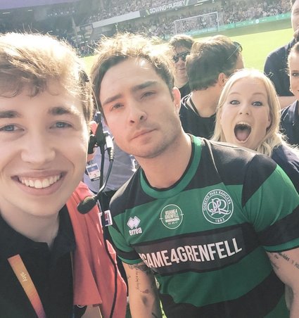 game4grenfell mitchell langcaster-james tv runner sky itv celebrity ed westwick